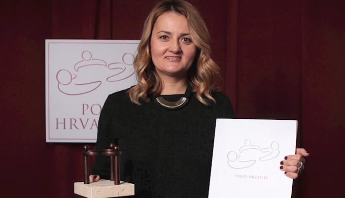 Ivana Budin Arhanić s nagradom Ponos Hrvatske