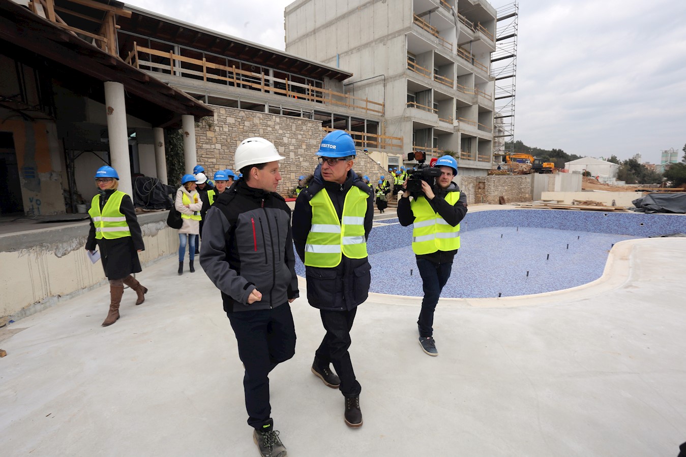 Obilazak gradilišta - investicija Rabac Kukurin i Cappelli (Goran Kovačić / PIXSELL)