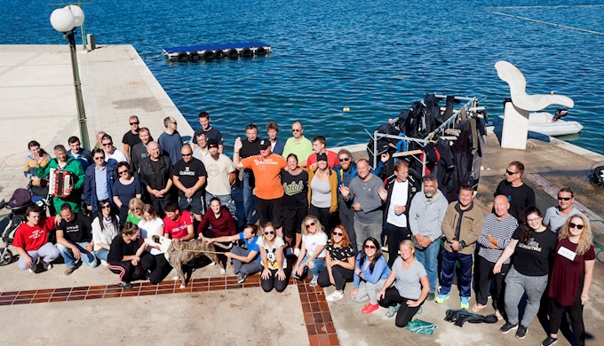 Čišćenje kampa Orsera - Volonteri na okupu