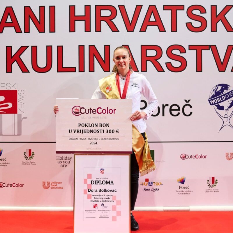 Dora Bolkovac iz Valamara prvakinja Hrvatske u slastičarstvu