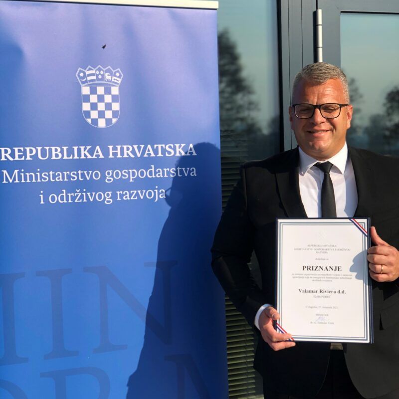Valamar dobio priznanje za dostignuća poslovnog sektora u zaštiti okoliša u 2021.