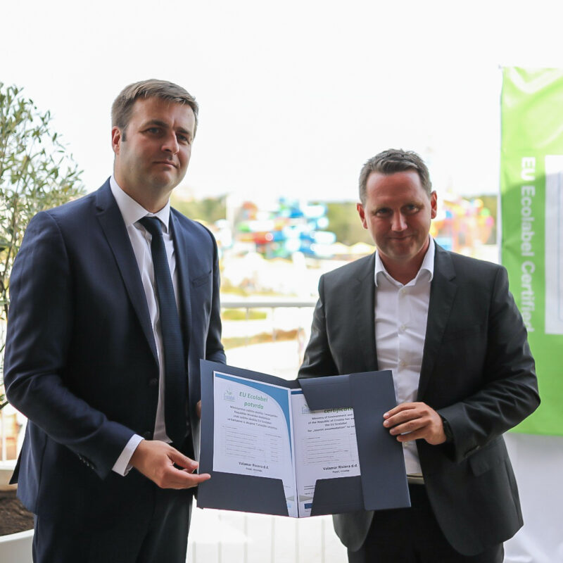 Ministar zaštite okoliša i energetike Tomislav Ćorić jučer je Valamarovim kampovima svečano uručio oznaku EU Ecolabel