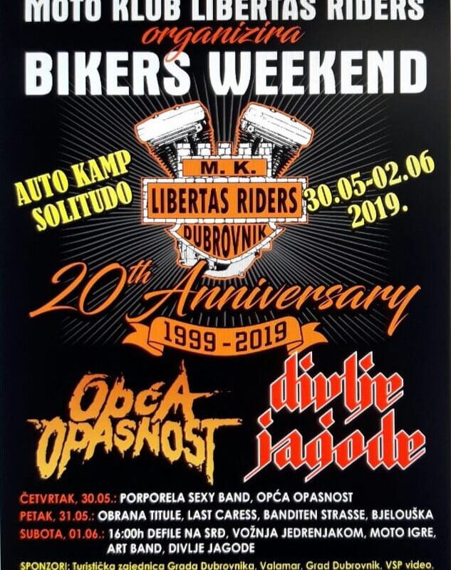Dubrovnik Bikers Weekend u kampu Solitudo