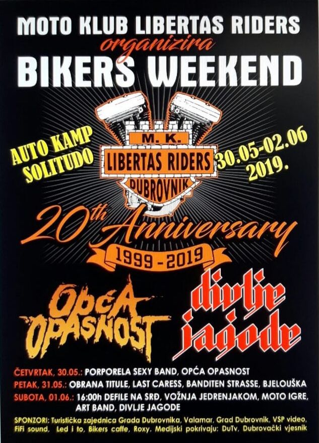 Dubrovnik Bikers Weekend u kampu Solitudo