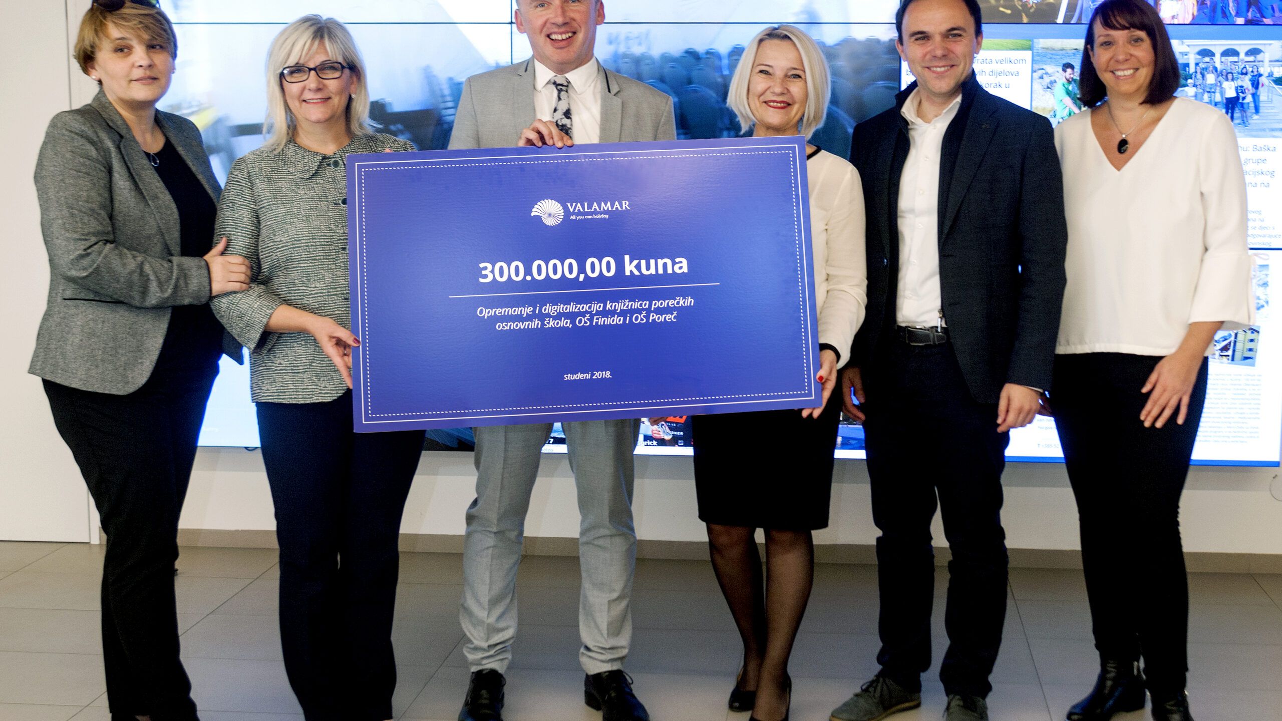 Valamar donirao 300.000 kuna za digitalizaciju i opremanje školskih knjižnica u dvije porečke osnovne škole