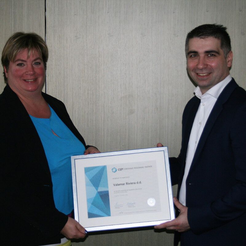Valamar Riviera još jednom potvrdila standarde Certifikata Poslodavac Partner