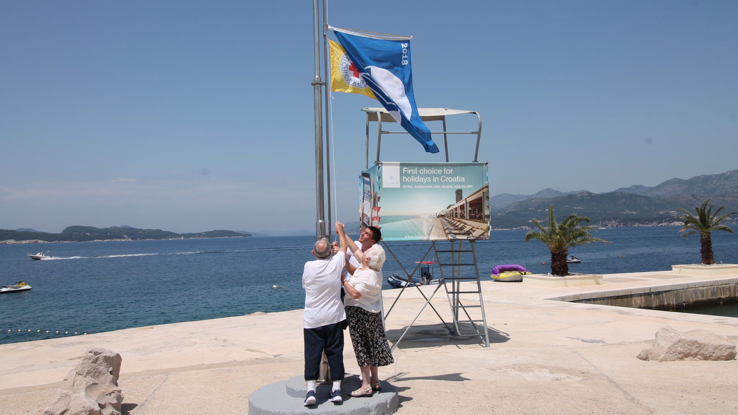 Plava zastava i ove se godine vijori na plaži hotela Valamar Dubrovnik President