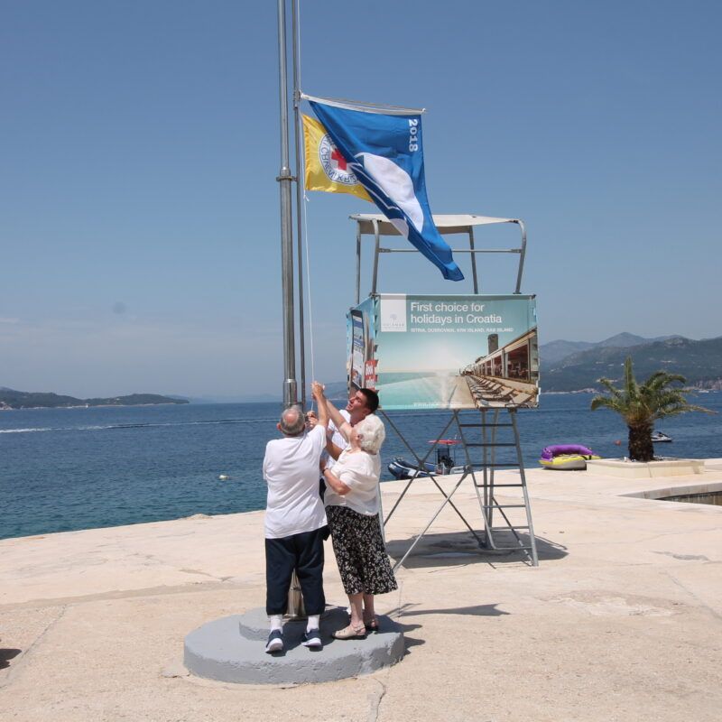 Plava zastava i ove se godine vijori na plaži hotela Valamar Dubrovnik President