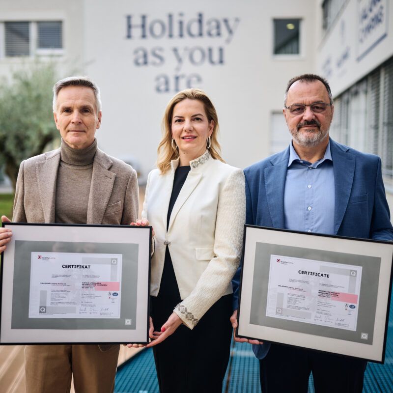 Valamar certificirao sustav upravljanja informacijskom sigurnošću prema međunarodnom standardu ISO 27001